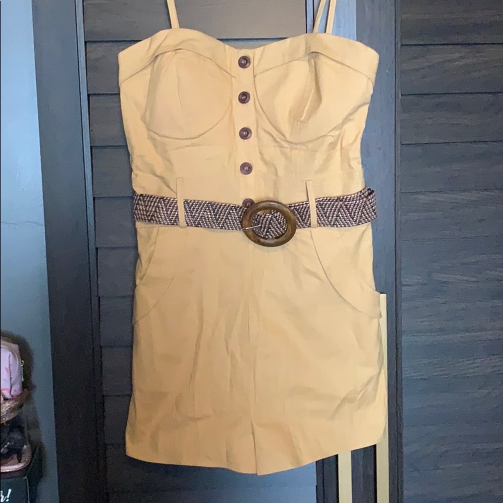 Forever 21 tan romper